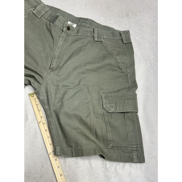 Carhartt B164LDN Mid Weight Green Canvas Baggy Cargo Shorts - Men's Size 40 - Picture 7 of 9